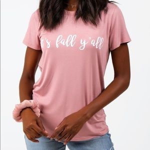 Pink Fall Tee